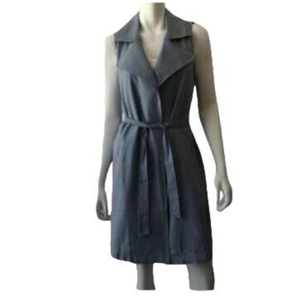 Denim Sleeveless Duster - Picture 2 of 5